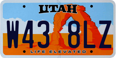 UT license plate W438LZ