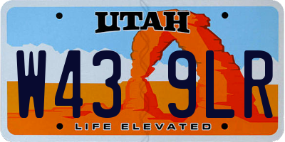 UT license plate W439LR