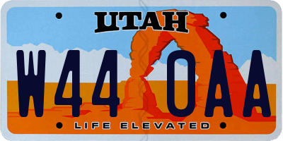 UT license plate W440AA