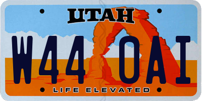 UT license plate W440AI
