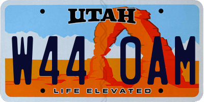 UT license plate W440AM
