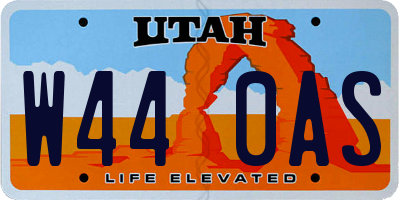 UT license plate W440AS