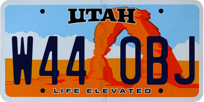UT license plate W440BJ