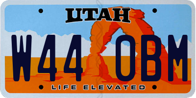 UT license plate W440BM