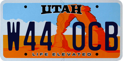 UT license plate W440CB