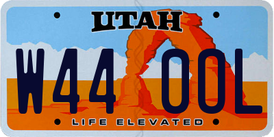 UT license plate W440OL