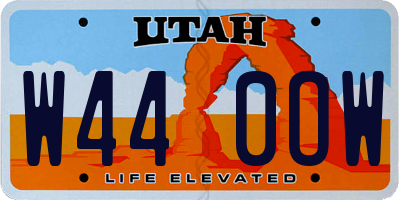 UT license plate W440OW