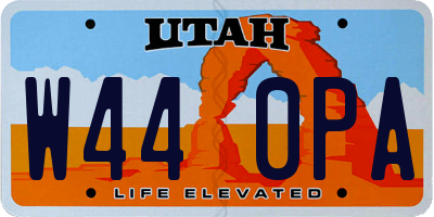 UT license plate W440PA