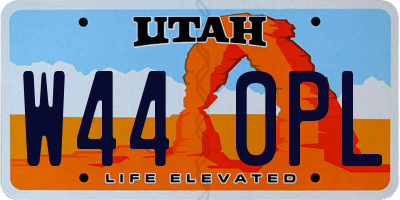 UT license plate W440PL