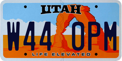 UT license plate W440PM
