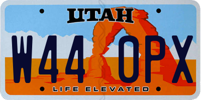 UT license plate W440PX