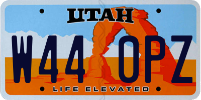 UT license plate W440PZ
