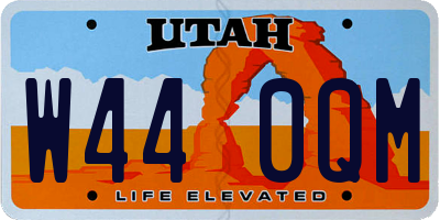 UT license plate W440QM