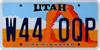 UT license plate W440QP