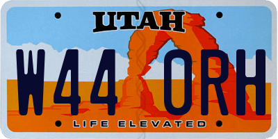 UT license plate W440RH
