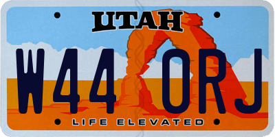 UT license plate W440RJ