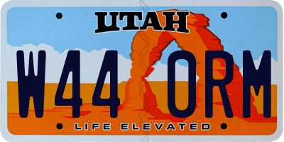 UT license plate W440RM