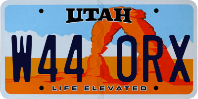 UT license plate W440RX