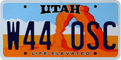 UT license plate W440SC