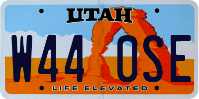 UT license plate W440SE