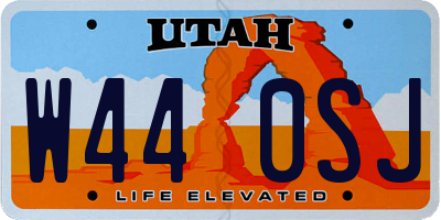 UT license plate W440SJ