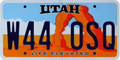 UT license plate W440SQ