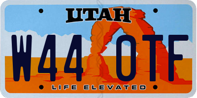 UT license plate W440TF