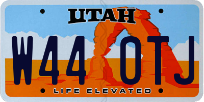 UT license plate W440TJ