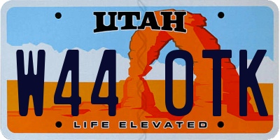 UT license plate W440TK