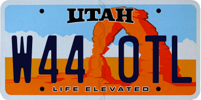 UT license plate W440TL