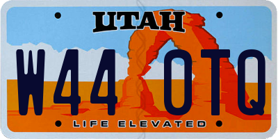 UT license plate W440TQ