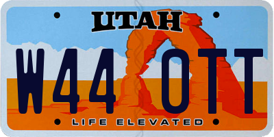 UT license plate W440TT