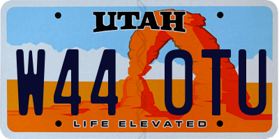 UT license plate W440TU