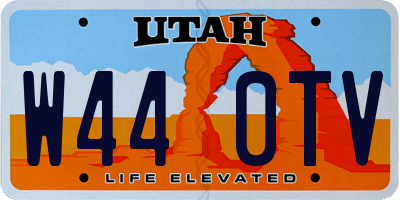 UT license plate W440TV