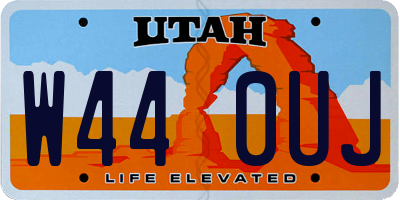 UT license plate W440UJ