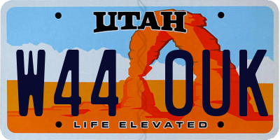 UT license plate W440UK
