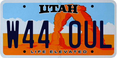 UT license plate W440UL