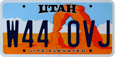 UT license plate W440VJ