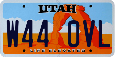 UT license plate W440VL
