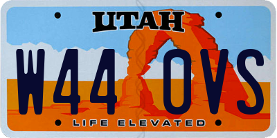 UT license plate W440VS