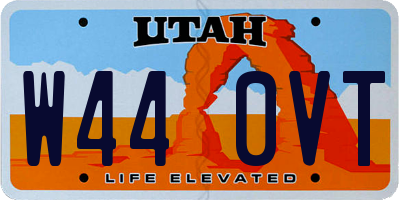 UT license plate W440VT