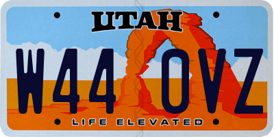 UT license plate W440VZ