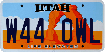 UT license plate W440WL