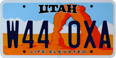 UT license plate W440XA