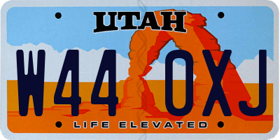UT license plate W440XJ