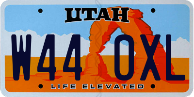 UT license plate W440XL