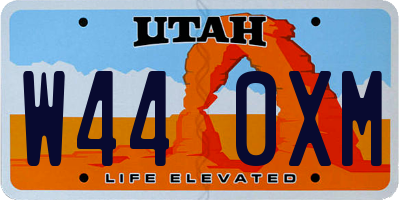 UT license plate W440XM