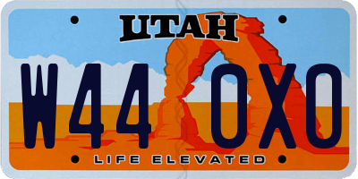 UT license plate W440XO