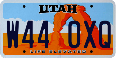 UT license plate W440XQ