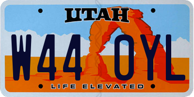 UT license plate W440YL